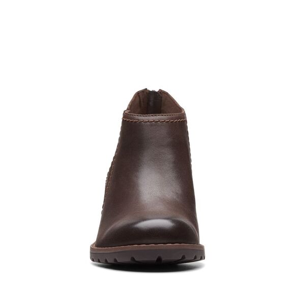 Clarks Womens Leda Step Brown Boots (NWT) - Picture 3 of 6